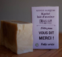 Savon surgras karité et lait d’avoine Folie Verte
